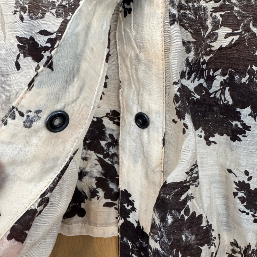 NWT Coldwater Creek Extended Size Tonal Printed Shirt / Snap Close / 18 - Picture 3 of 14